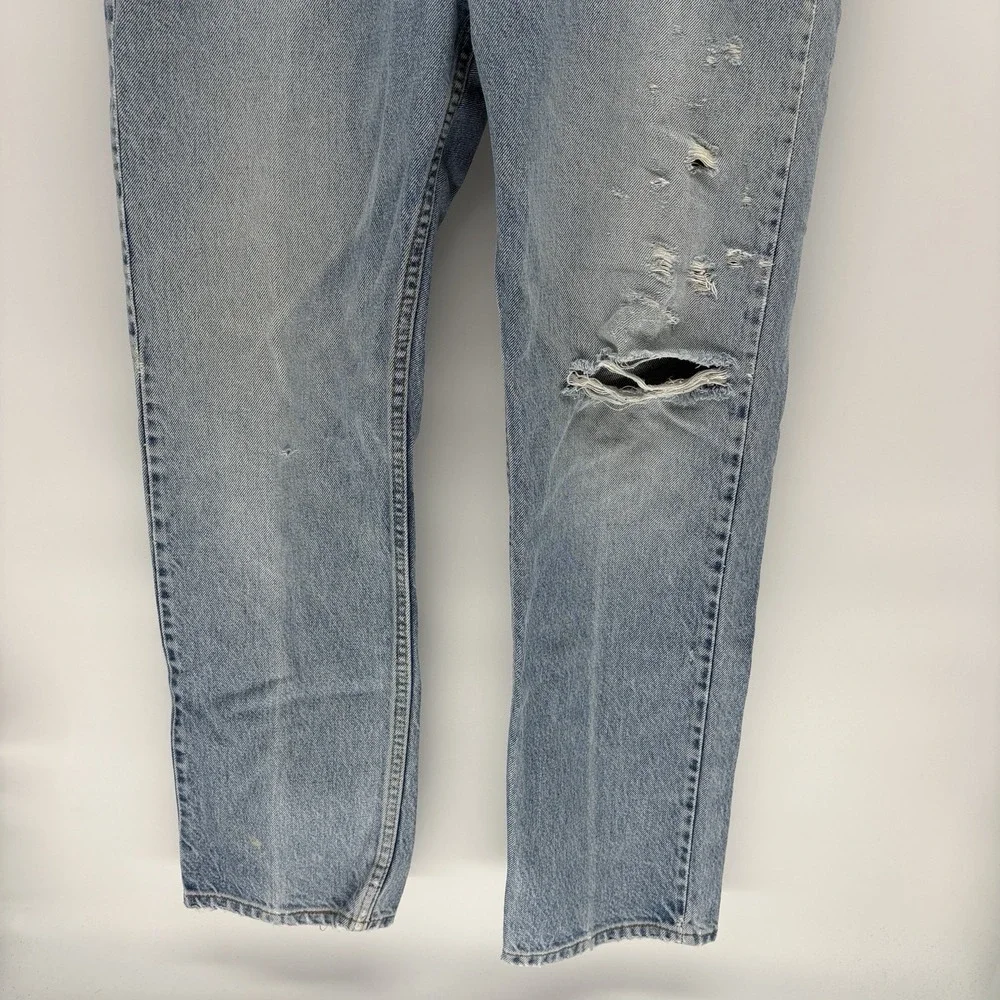 Vintage 90s Levi's 505 Jeans Orange Tab Light Wash Made In USA Men 37X28